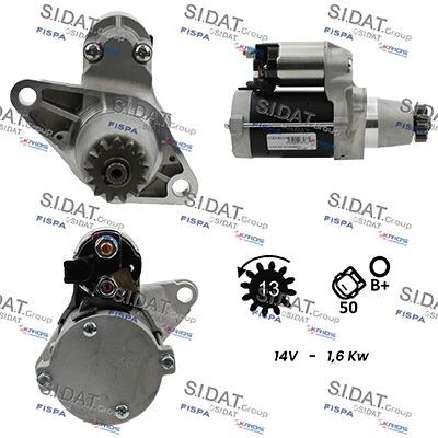 SIDAT Starter S12DE0831A2 S12DE0831A2 Starter TOYOTA LAND CRUISER SIDAT