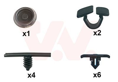 VAN WEZEL Monteringssett, motorpanser 0304797 0304797 Motorpanser AUDI A1 VAN WEZEL