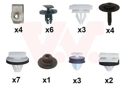 VAN WEZEL Mont.sats, skärm 0949796 VAN WEZEL 0949796 Mont.sats, skärm