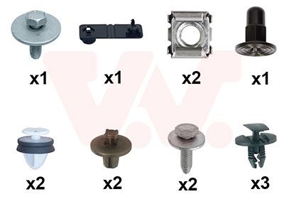 VAN WEZEL Kit montaggio, Parafango 0963796 VAN WEZEL 0963796 Kit montaggio, Parafango