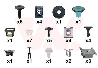 VAN WEZEL Mounting Kit, mud guard 0982796 VAN WEZEL 0982796 genuine Fiat Ducato 250 Minibus wing price