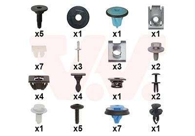 VAN WEZEL Kit montaggio, Parafango 0983796 VAN WEZEL 0983796 Kit montaggio, Parafango