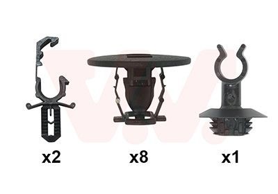 Monteringssæt, motorhjelm VAN WEZEL 0989797 VAN WEZEL 0989797 Motorhjelm CITROËN C4 2019