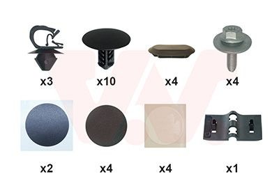 VAN WEZEL Mounting Kit, bonnet 1506797 Dacia KS_ Bonnet 1506797 VAN WEZEL