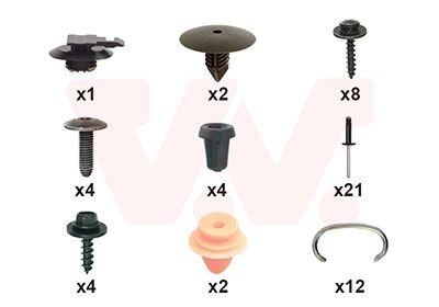 VAN WEZEL Kit montaggio, Paraurti 1528794 Staffa paraurti Dacia KS_ 1528794 VAN WEZEL