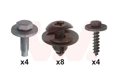 VAN WEZEL Mounting Kit, mud guard 1809796 1809796 VAN WEZEL wing for FORD MAVERICK