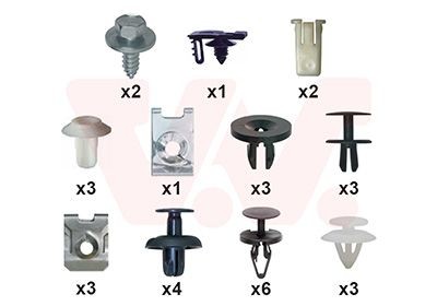 VAN WEZEL Mounting Kit, mud guard 1945796 1945796 VAN WEZEL wing for FORD MAVERICK