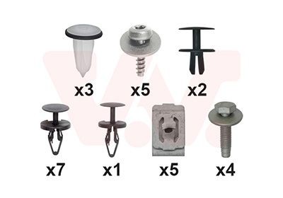 VAN WEZEL Mounting Kit, mud guard 1949796 FORD MAVERICK VAN WEZEL wing 1949796