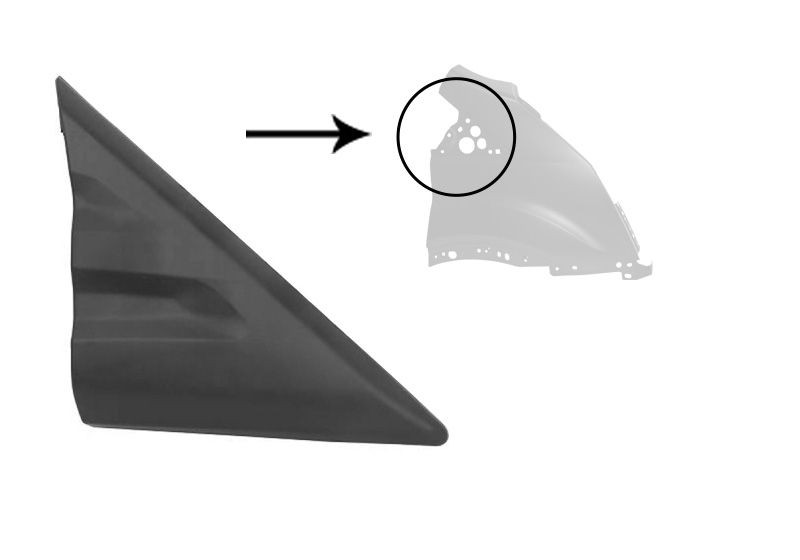 VAN WEZEL Prydnads- / Skyddslist, skärm 1991422 1991422 VAN WEZEL dörrlister Ford MAVERICK