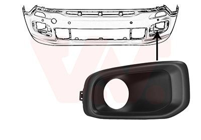 VAN WEZEL Ventilatiegrille, bumper 2126593 VAN WEZEL 2126593 Ventilatiegrille, bumper JEEP Renegade SUV (BU, B1) 1.4 136 Pk 2020