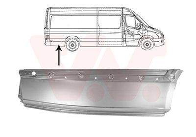 VAN WEZEL Bagskærm / Karrosseriside 2982144 VAN WEZEL 2982144 Sprinter 3-t W907 Hjulkasse til en rimelig pris
