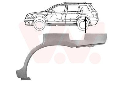 Radlauf VAN WEZEL 3271147 VAN WEZEL 3271147: Seitenwand Mitsubishi LANCER 2017