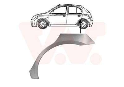 VAN WEZEL Painel lateral 3328147 Arco da roda VAN WEZEL Nissan MICRA 3328147