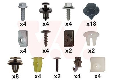 Monteringssett, støtfanger VAN WEZEL 3388794 VAN WEZEL 3388794: Støtfanger holder Nissan QASHQAI 2008