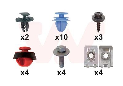 VAN WEZEL Monteringssett, hjulskjerm 3729796 3729796 Skvettskjerm VAN WEZEL OPEL SIGNUM