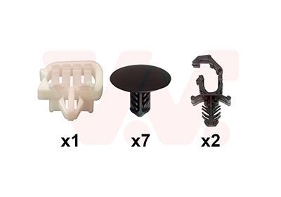 VAN WEZEL Monteringssett, motorpanser 4414797 4414797 Motorpanser NISSAN SILVIA VAN WEZEL