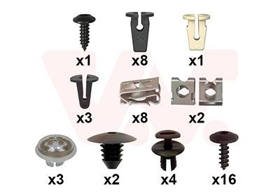 VAN WEZEL Kit de montagem, guarda-lamas 4946796 VAN WEZEL 4946796 originais Guarda-lamas Seat Leon 5f1 custo