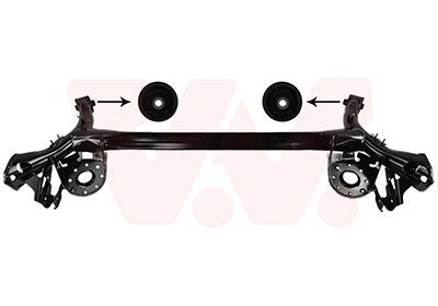 VAN WEZEL Axle Beam 5432629 VAN WEZEL 5432629 PEUGEOT PARTNER subframe replacement