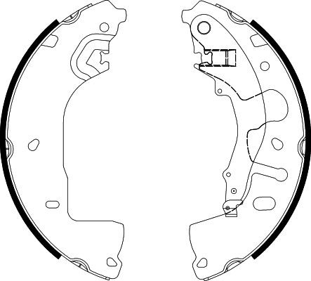 TEXTAR Brake Shoe Set 91088600 91088600 TEXTAR drum brake VW PASSAT