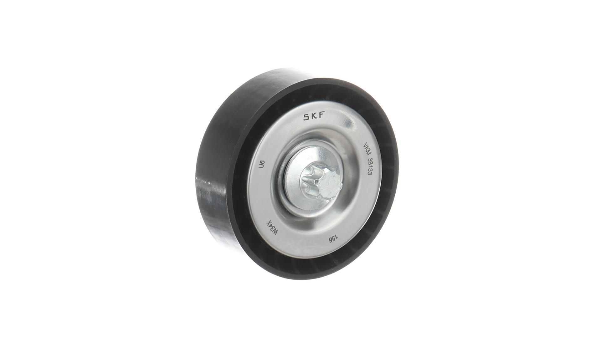 SKF Polia de desvio / de guia, correia trapezoidal estriada VKM 38133 Transmissão de correia / corrente MERCEDES-BENZ Classe S (V223): Polia de desvio / de guia, correia trapezoidal estriada SKF VKM 38133