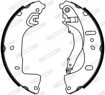 FERODO Piduriklotside komplekt FSB4333 FSB4333 Trummelpiduriklotsid AUDI A5 FERODO