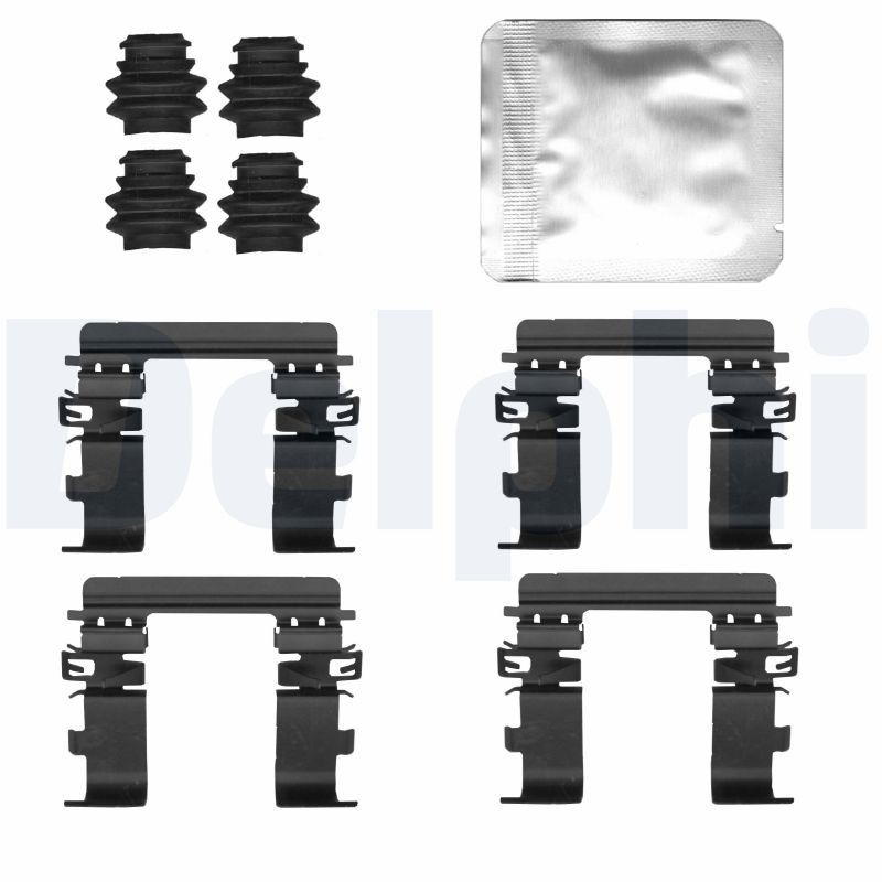 DELPHI Accessoireset, schijfremblok LX0833 Hyundai i10 Accessoireset, schijfremblok DELPHI LX0833