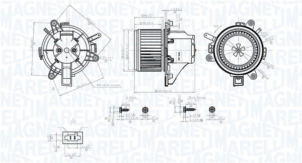 MAGNETI MARELLI Vnútorný ventilátor 069412779010 MAGNETI MARELLI 069412779010 originálne Ventilátor kúrenia Peugeot 3008 SUV cena
