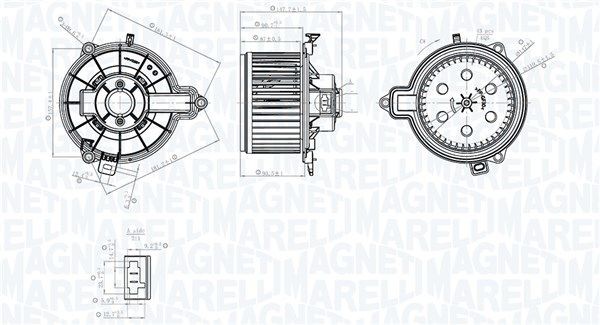 MAGNETI MARELLI Vnútorný ventilátor 069412782010 MAGNETI MARELLI 069412782010 Ventilátor kúrenia Daily I Box Body / Estate cena