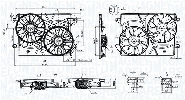Radiatora ventilators MAGNETI MARELLI 069422901010 MAGNETI MARELLI 069422901010 Radiatora ventilators CHRYSLER 300 2022