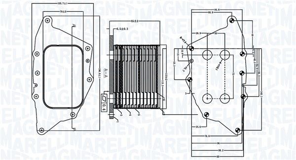MAGNETI MARELLI Oliekoeler 350300005000 MAGNETI MARELLI 350300005000 Oliekoeler Mini Clubman F54 originele prijs