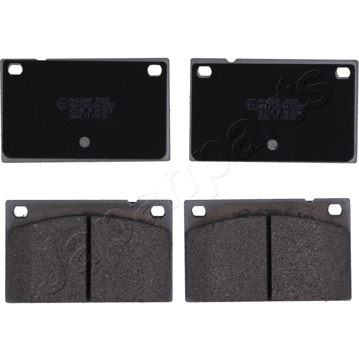JAPANPARTS Remblokken PA-0288AF Remblokkenset voor schijfrem JAPANPARTS XC 90 PA-0288AF goedkoop