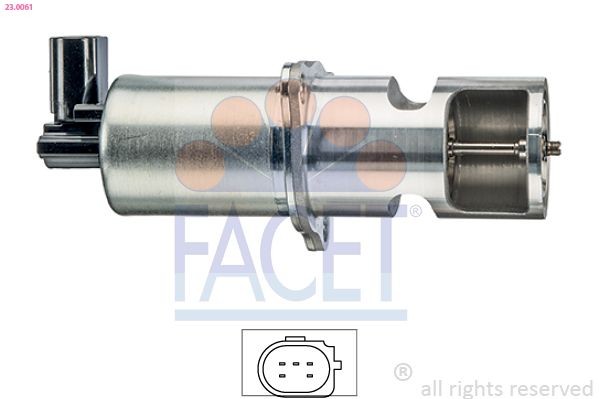 FACET EGR-ventil 23.0061 23.0061 FACET agr Renault MEGANE
