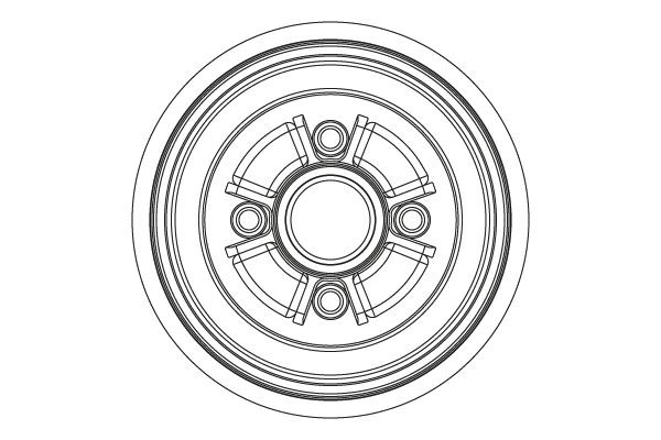 TRW Tambour de frein DB5005 Nissan JUKE Tambour de frein TRW DB5005