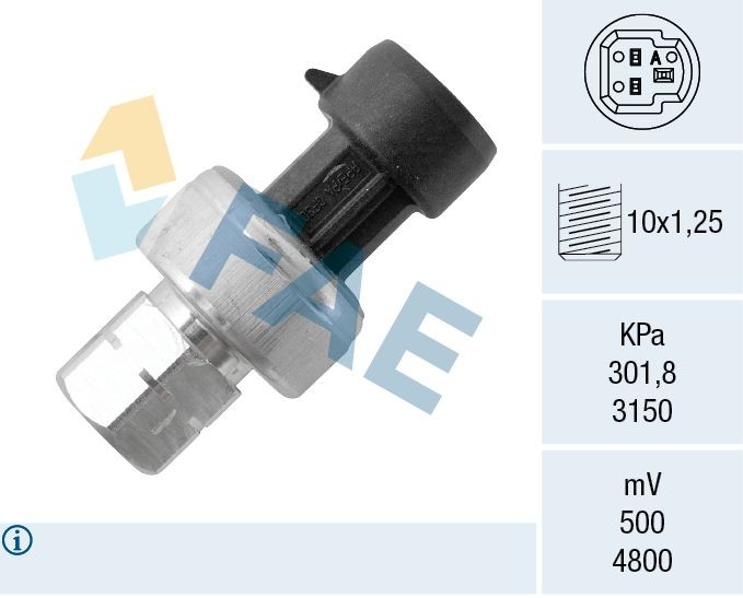 FAE Tryckgivare till AC 15800 FAE 15800 Tryckgivare ac Chevrolet Cruze j300 original