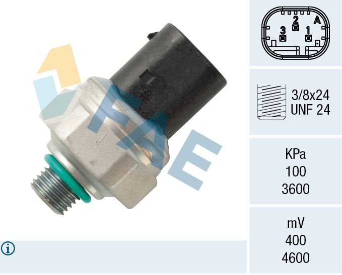 FAE Interruptor de pressão, ar condicionado 15803 FAE 15803 originais Interruptor do ar condicionado BMW G30 custo