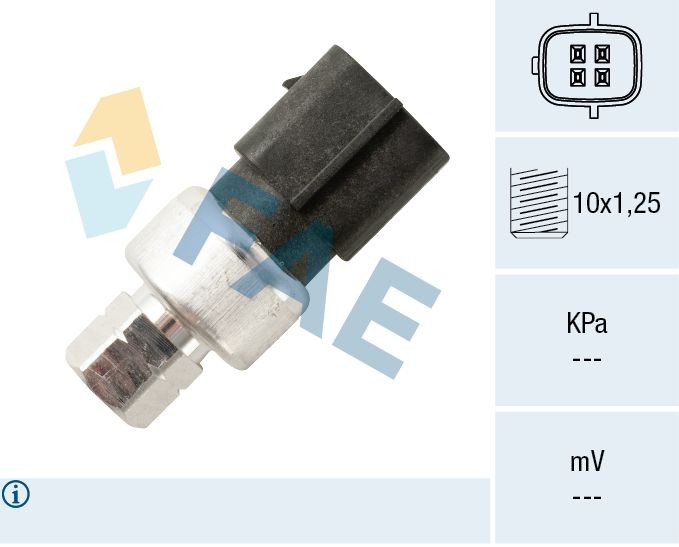 FAE Tlakový spínač klimatizácie 15812 15812 Spínač vysokého tlaku klimatizácie Volkswagen PASSAT FAE