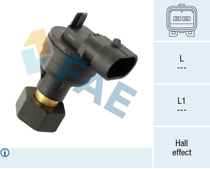 FAE Hastighetsgivare 76012 76012 FAE hastighetssensor FIAT PANDA