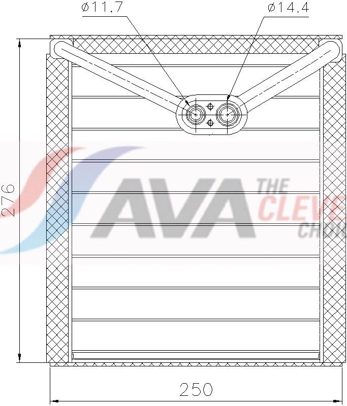 AVA COOLING SYSTEMS Verdampfer, Klimaanlage MTV298 MTV298 AVA COOLING SYSTEMS Mitsubishi Pajero IV Klimaverdampfer Preis
