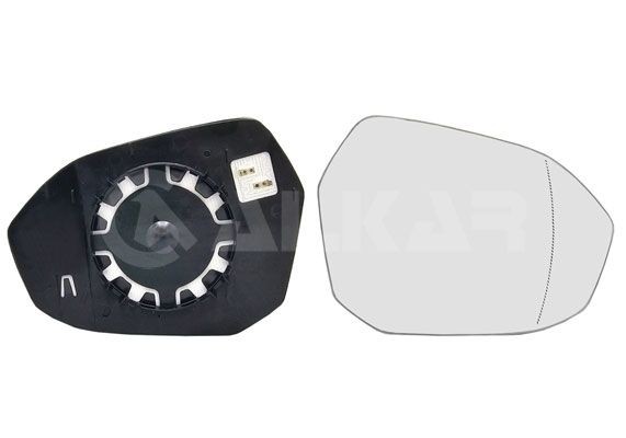 Vidro de espelho, espelho retrovisor exterior ALKAR 6438845 ALKAR 6438845 Espelho retrovisor BMW Série 7 2023