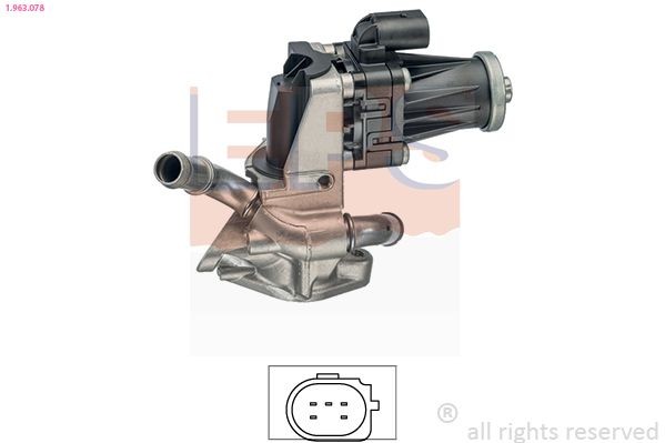 EPS Valvola EGR 1.963.078 1.963.078 Valvola ricircolo gas di scarico EPS Volkswagen