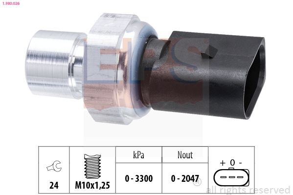 EPS Pressostato aria condizionata 1.980.026 EPS 1.980.026 Pressostato climatizzatore Porsche Cayman 981 prezzo