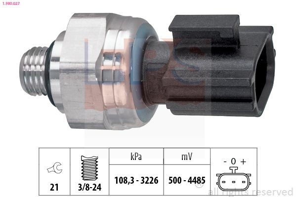 EPS Air conditioning pressure switch 1.980.027 EPS 1.980.027 NISSAN 350 Z air conditioning pressure switch replacement