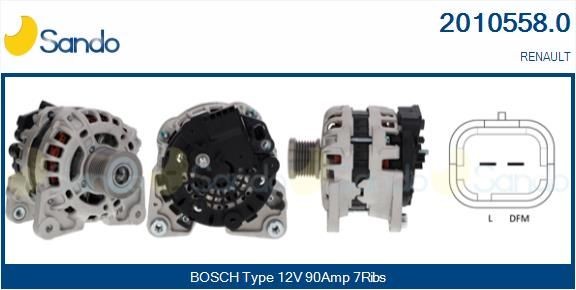 SANDO Alternator 2010558.0 RENAULT MEGANE SANDO alternator 20105580