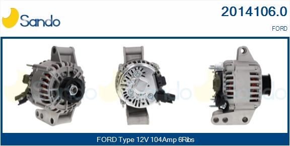 SANDO Generator 2014106.0 2014106.0 SANDO växelströmsgenerator FORD ESCORT