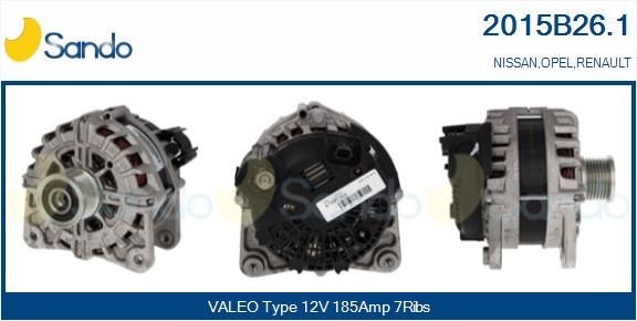 SANDO Generator 2015B26.1 2015B26.1 SANDO dynamo NISSAN 200 SX