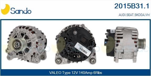 SANDO Laturi 2015B31.1 Laturi SANDO 12V, 140A, B+ / LIN(COM), Ø 51 mm