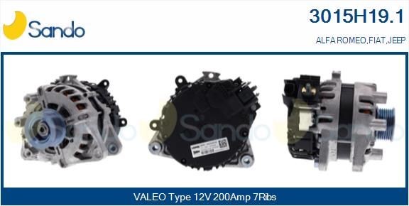 SANDO Alternator, starter 3015H19.1 Jeep COMPASS SANDO alternator 3015H191