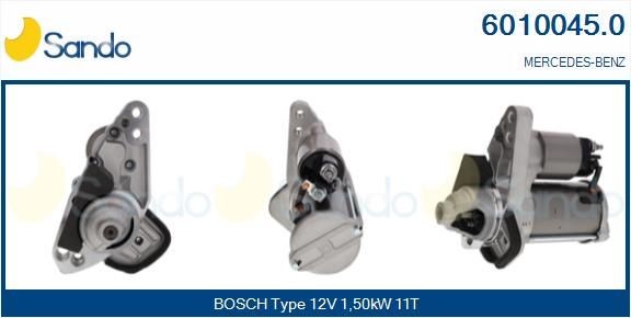 SANDO Startmotor 6010045.0 SANDO 6010045.0 Startmotor CLA Shooting Brake (X118) original