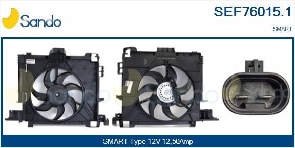 SANDO Elektrische motor, radiateurventilator SEF76015.1 Elektrische motor, radiateurventilator SANDO CITY-COUPE SEF76015.1 goedkoop