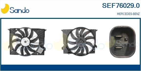 SANDO Motor eléctrico, ventilador do radiador SEF76029.0 SANDO SEF76029.0 Motor eléctrico, ventilador do radiador EQC (N293) preço